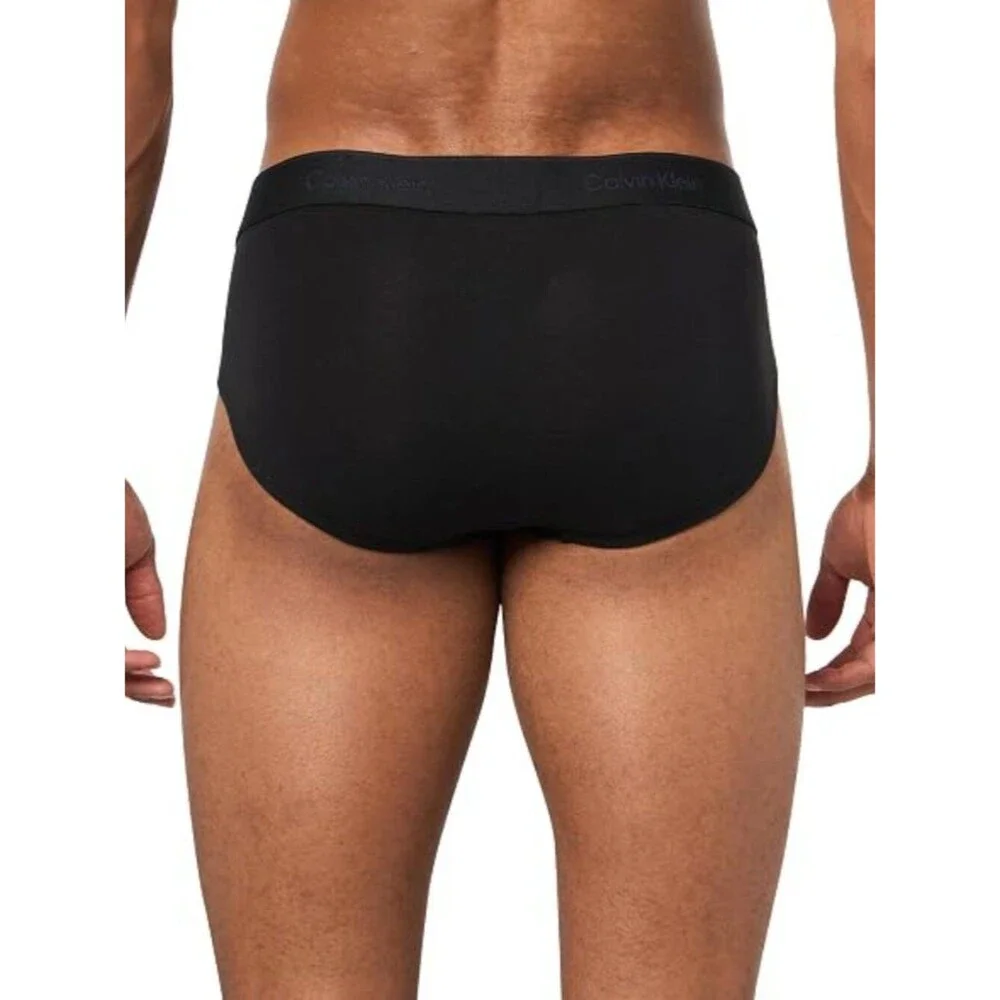 Calvin Klein Men's Icon Cotton Stretch 3-Pack Hip Brief Large